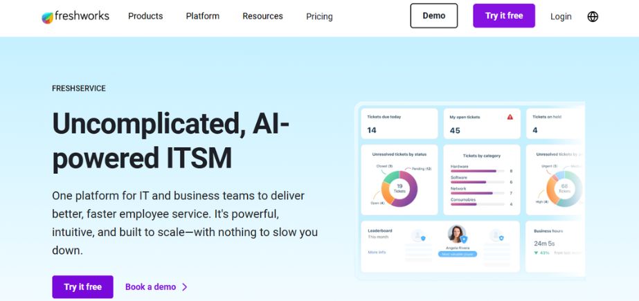 IT Ticketing Systems - Freshservice