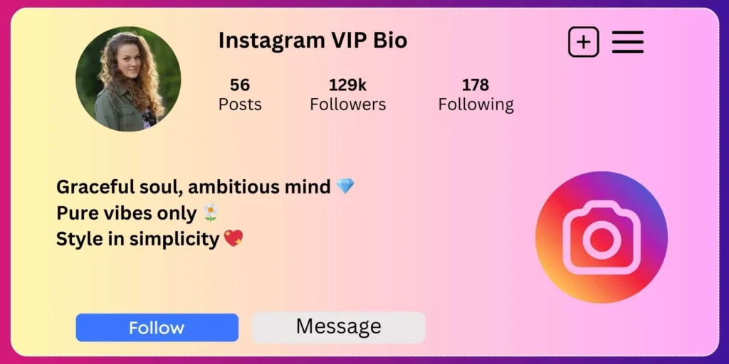 Instagram VIP Bio