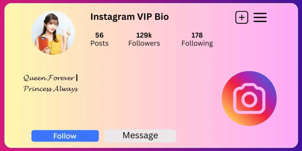 Instagram VIP Bio