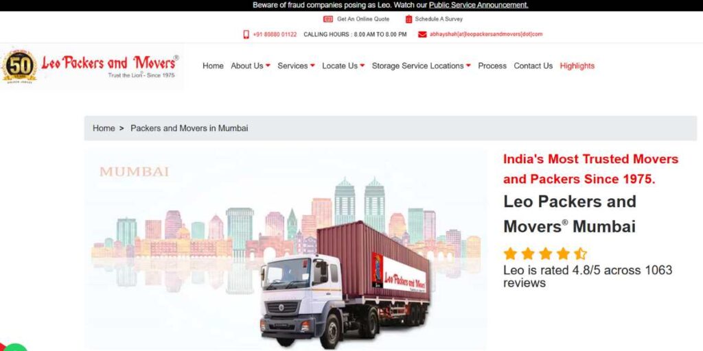 Packers and Movers in Mumbai