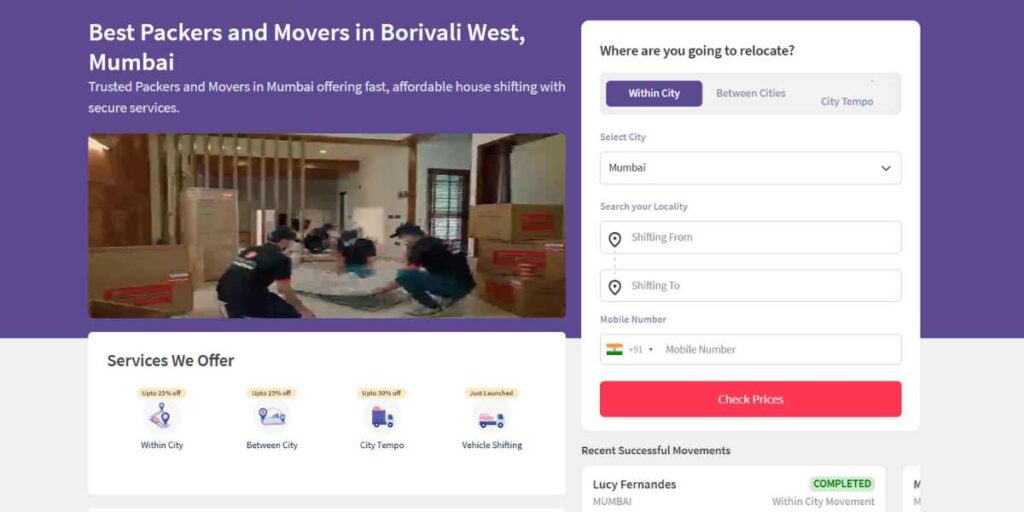 Packers and Movers in Mumbai