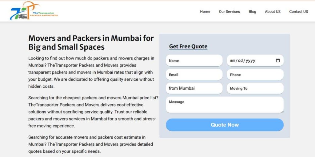 Packers and Movers in Mumbai