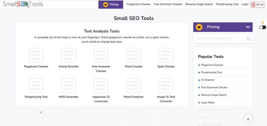 plagiarism checker tools - small SEO