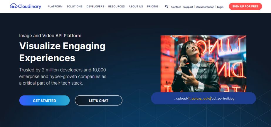 Product Image Optimization Tools - cloudinary