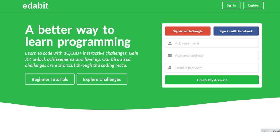 Coding Platforms - edabit