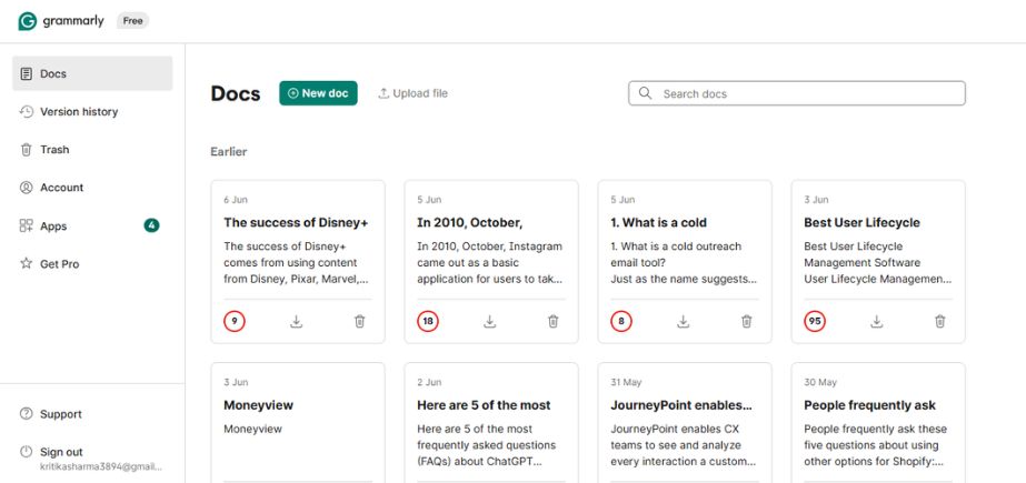 plagiarism checker tools - grammarly