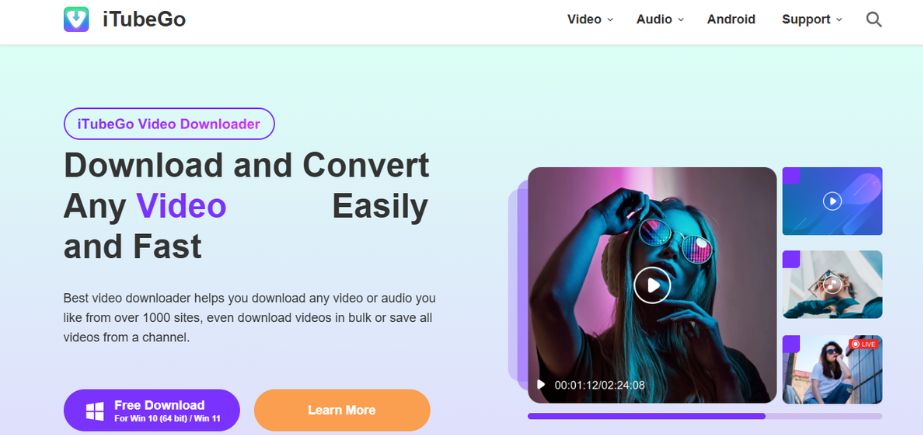 Free YouTube Video Downloader Apps - iTubeGO
