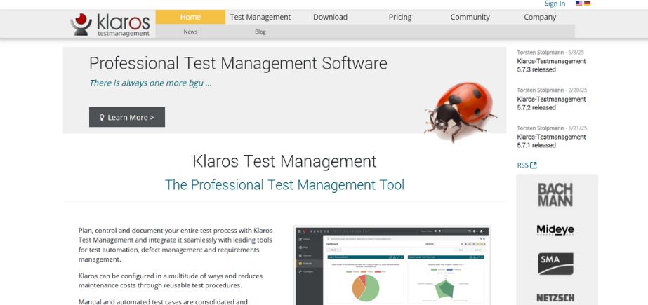 Test Case Management Tools-klaros