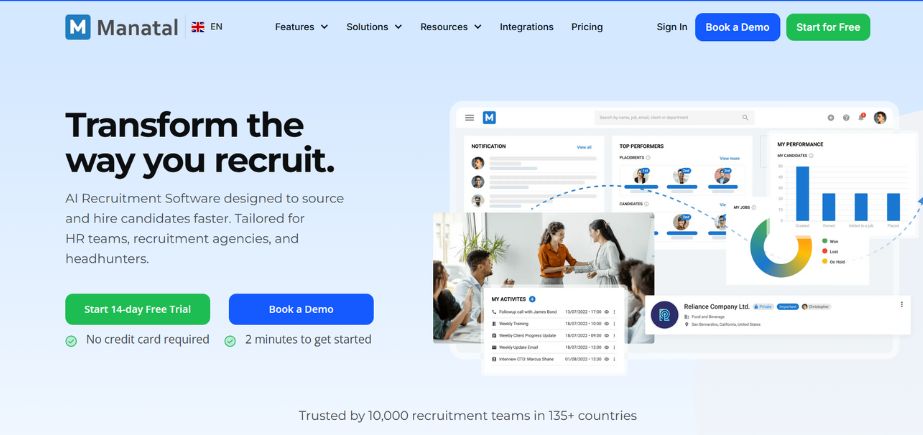 AI Recruiting Tools - manatal