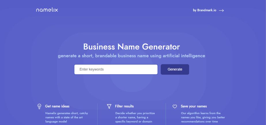 AI Business Name Generators - nameflix