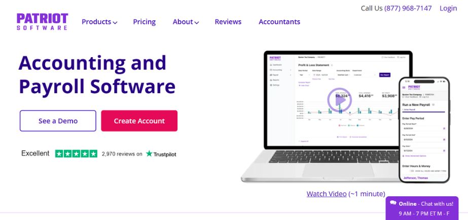 Payroll Software for Small Businesses-patriot