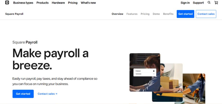 Payroll Software for Small Businesses- squareup