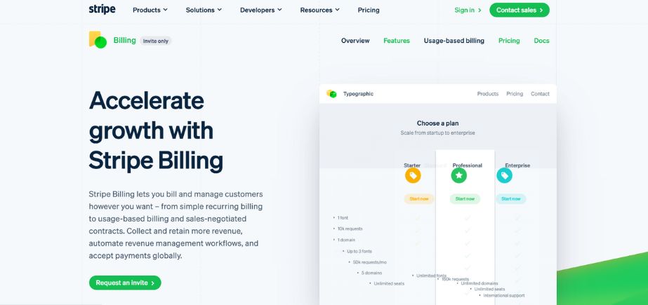 Subscription Billing Software - stripe