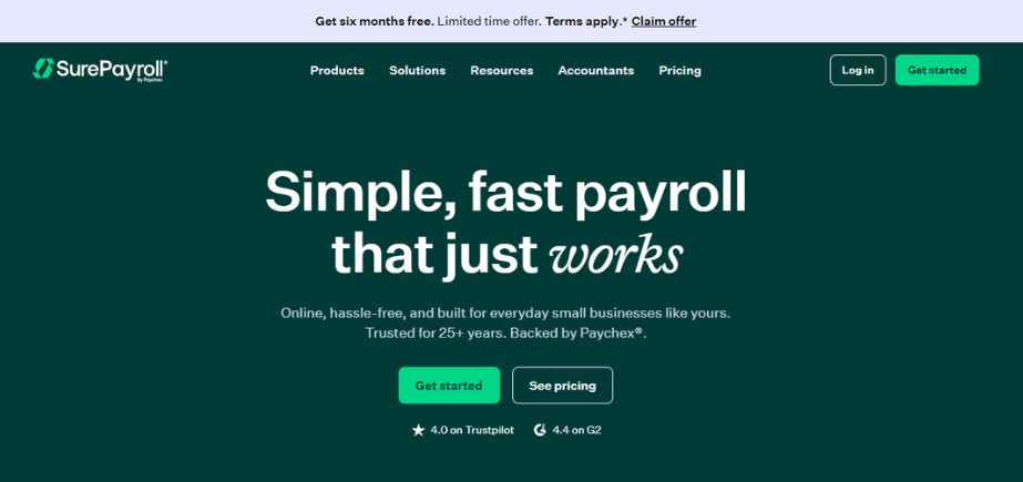 Payroll Software for Small Businesses- surepayroll