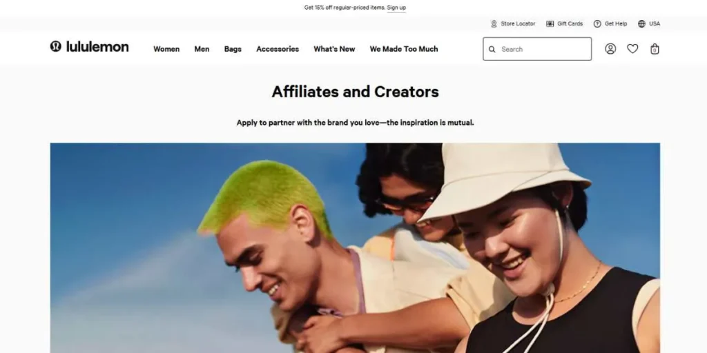 Lululemon Affiliate Program