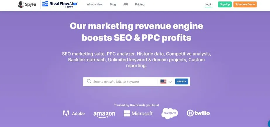 SpyFU - Competitive Intelligence Tools