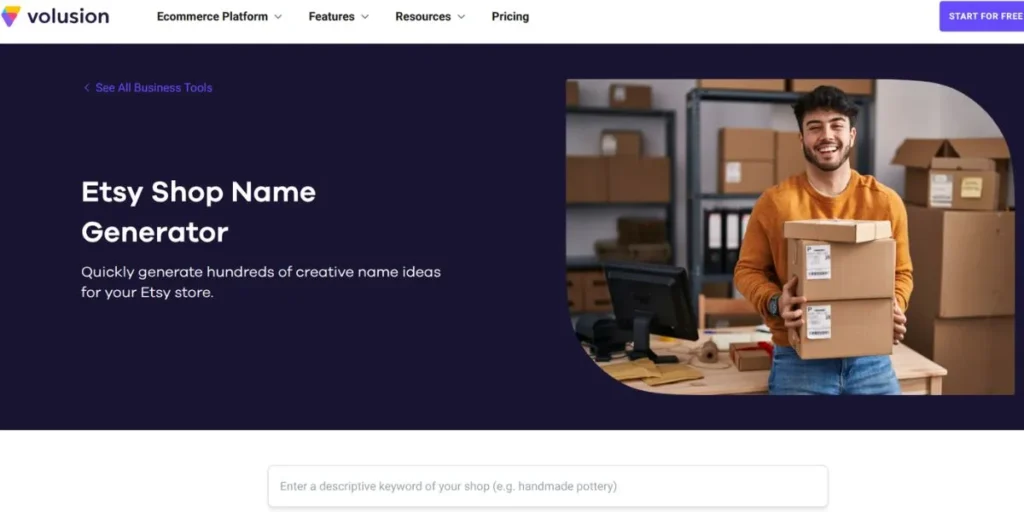 Etsy Shop Name Generator Tools