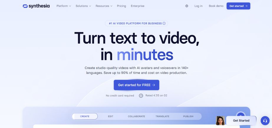 AI Avatar Generators-synthesia