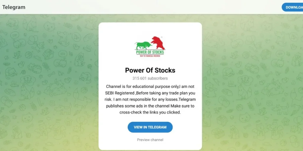  Telegram Channels for Stock Market 