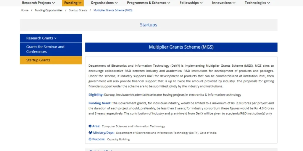 Government Schemes for Startups in India 