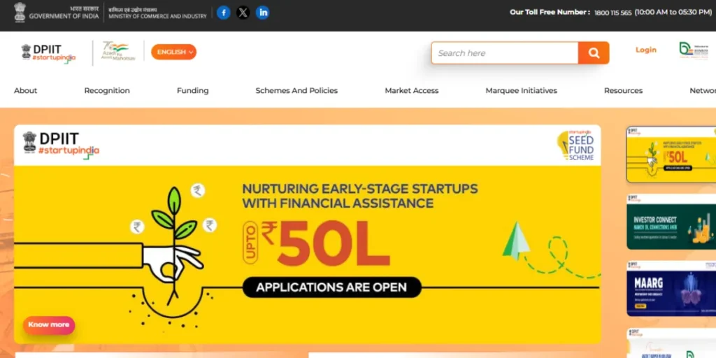 Government Schemes for Startups in India 