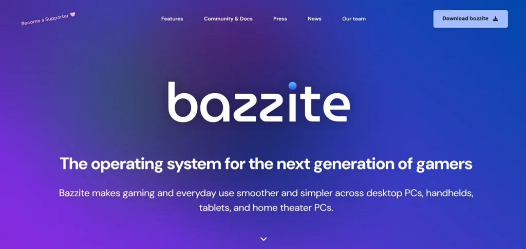 Best linux distros for gaming - Bazzite  