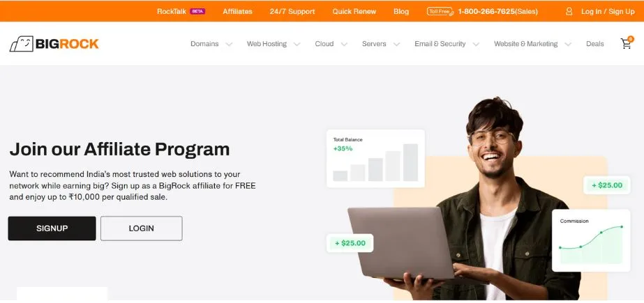 BigRock Affiliate Program - Affiliate Marketing Programs in India