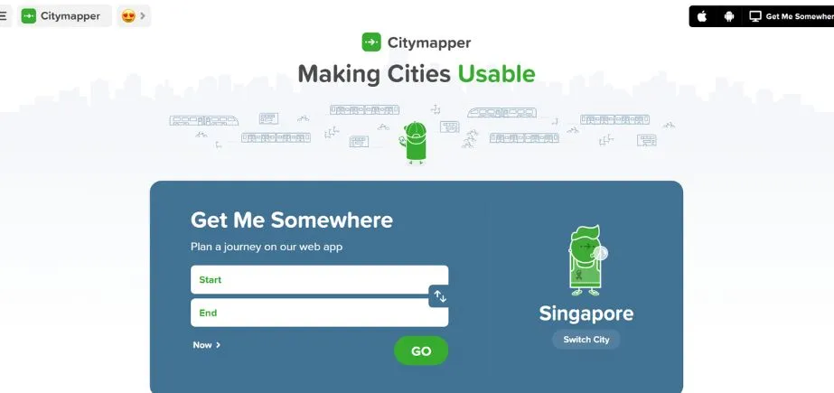 Citymapper - Google Maps Alternatives