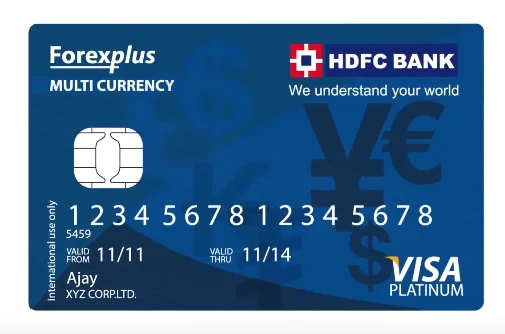 best forex card in india - HDFC Bank Multicurrency Platinum ForexPlus Chip Card