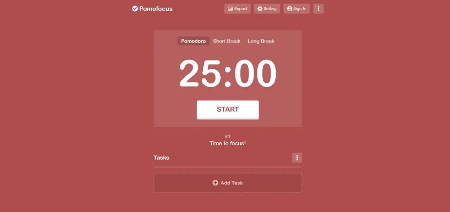 Pomofocus - Free Online Tools