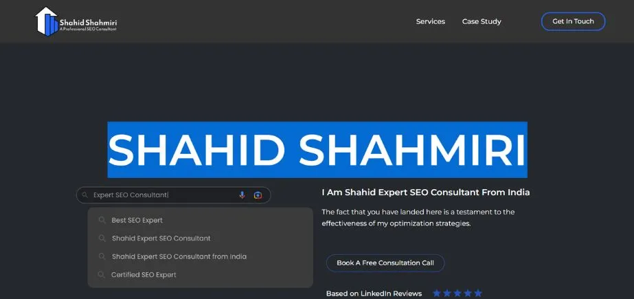 Shahid Shahmiri - SEO Experts in India