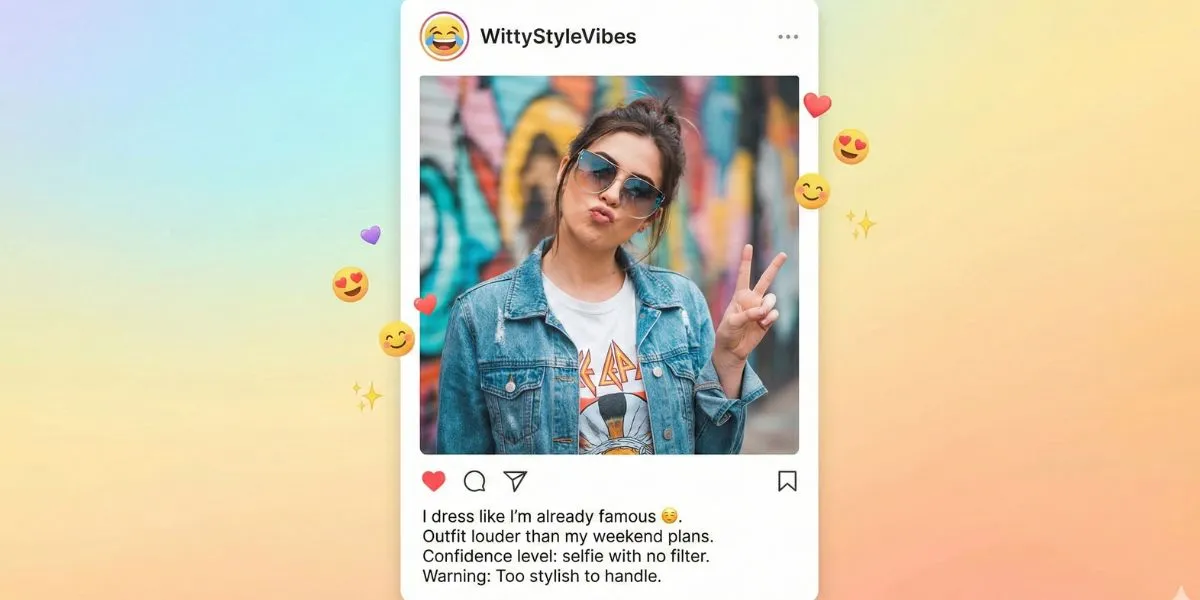 Funny & Witty Captions - Outfit Captions for Instagram for Girls
