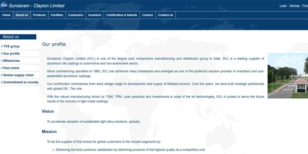 Sundaram-Clayton Ltd - Export Companies in Chennai